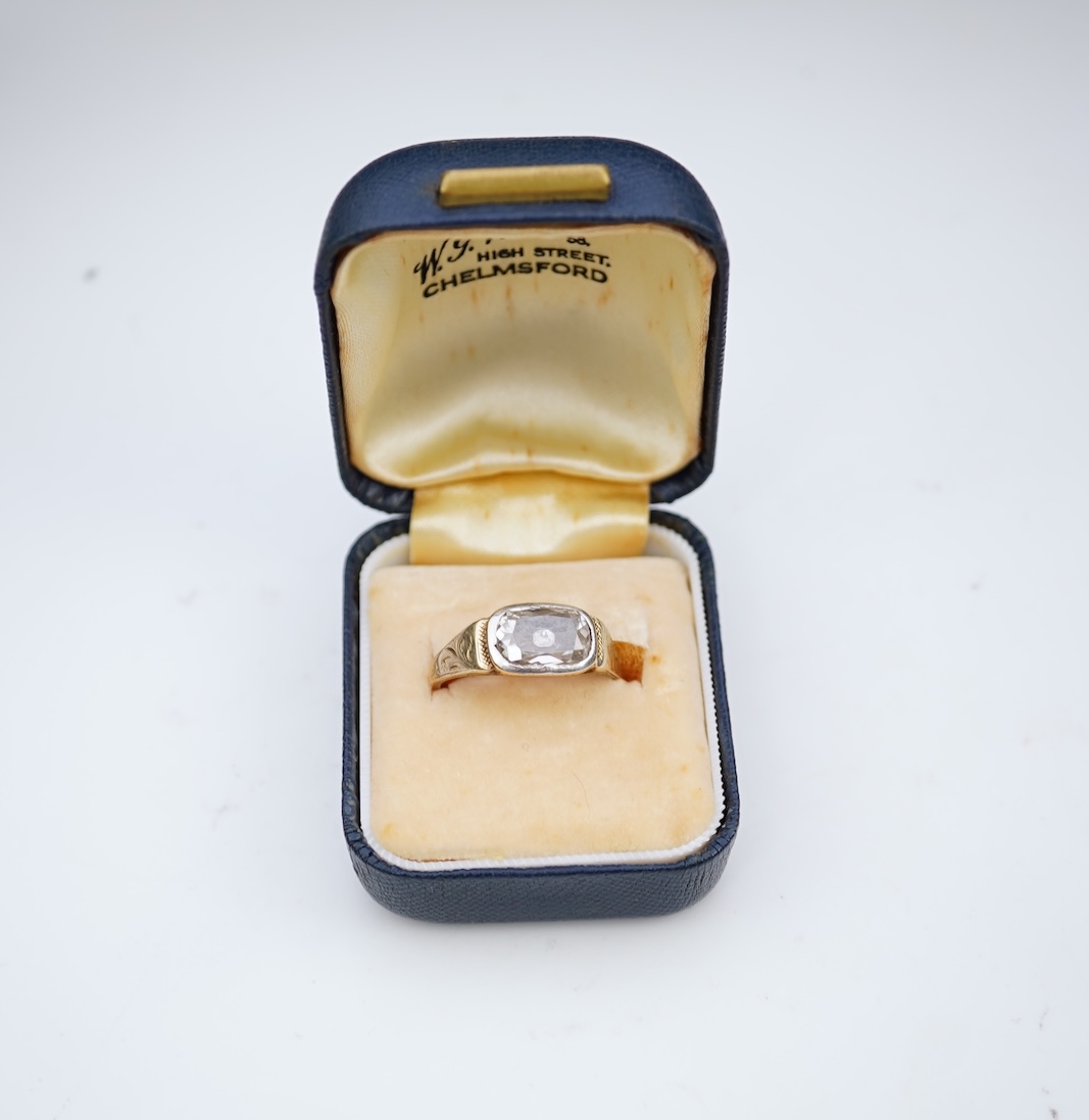 A rare Georgian/early Victorian diamond ring, first half 19th century